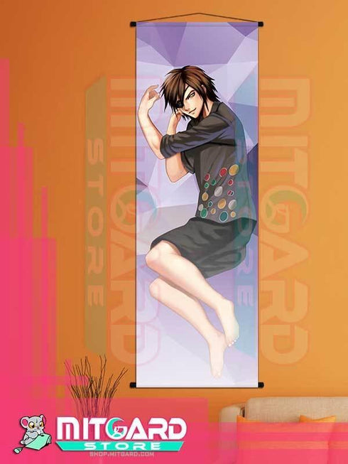 SAMURAI WARRIORS 3 Masamune Date wall scroll fabric or Adhesive Vinyl poster - Fabric poster WITH plastic pole / 50cm x 150cm - 1
